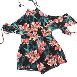 Halter shorts romper